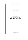 Bài giảng môn Giải tích cổ điển 2 | Trường Đại học Đồng Tháp