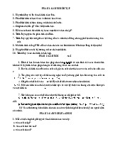 Bài tập Ôn tập chương 1 môn Kinh tế vi mô | Trường Đại học Kinh Tế Quốc Dân