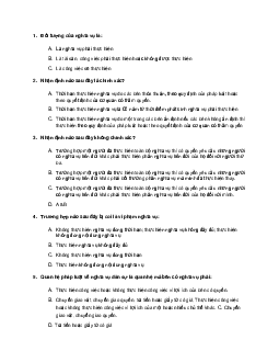 Câu hỏi trắc nghiệm môn luật dân sự