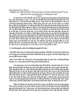 Hướng đi cứu nước của Hồ Chí Minh có gì khác với các bậc tiền bối trước đó? Tại sao Người lựa chọn sang phương Tây tìm đường cứu nước? | Tư tưởng Hồ Chí Minh | Đại học Thương mại