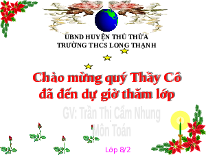 Giáo án điện tử Toán 8 Bài 3 Cánh diều: Đường trung bình của tam giác