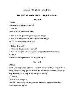 Văn mẫu lớp 6: Dàn ý kể lại một trải nghiệm của em (11 mẫu) | Kết nối tri thức