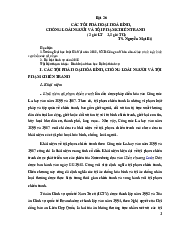 Các tội phá hội hoà bình - Luật Hình Sự | Trường Đại học Luật, Đại học Quốc gia Hà Nội
