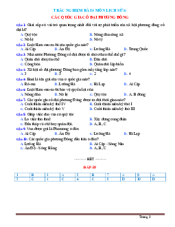 Trắc nghiệm Sử 6 Bài 4: Các quốc gia cổ đại Phương Đông (có đáp án)