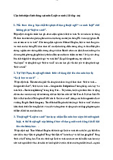 Câu hỏi đúng sai Môn Luật so sánh | Trường Đại học Luật Hà Nội