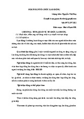 Tổ chức lao động - đề cương| Đại học Nội Vụ Hà Nội