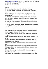 Tổng hợp đề thi môn Nguyên lý thống kê | Trường Đại học Kinh tế Quốc dân