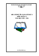 Đề cương cuối kỳ 1 Toán 11 năm 2025 – 2026 trường THPT Thanh Khê – Đà Nẵng