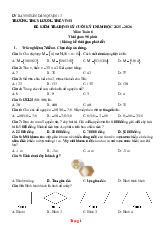 Đề Thi HK1 Môn Toán 6 Cánh Diều THCS Lương Thế Vinh 2025-2026 Có Đáp Án