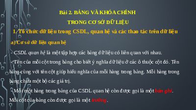 Bài 2 Chủ đề F | Bài giảng PowerPoint Tin học 11 Cánh diều