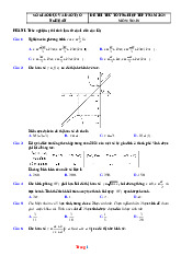 Đề Thi Thử Tốt Nghiệp 2025 Môn Toán Sở GD Nghệ An Giải Chi Tiết