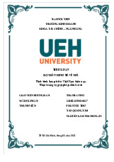 tiểu luận kinh tế vĩ mô Tình hình lạm phát ở Việt Nam hiện nay. Thực trạng và giải pháp