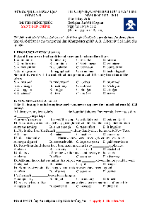 Đề thi học sinh giỏi lớp 12 THPT tỉnh Đồng Nai môn Tiếng Anh năm học 2012-2013