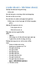 Tiến Trình và Thể Loại Văn Học | Môn Lý luận Văn học - Đại học Sư Phạm Hà Nội