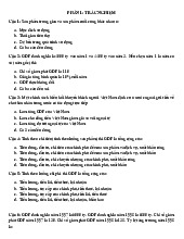 Bài tập trắc nghiệm môn Kinh tế vĩ mô | Trường Đại học Kinh tế, Đại học Quốc gia Hà Nội