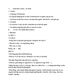 Nền văn minh Trung Hoa | Đại học Sư Phạm Hà Nội