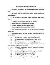 Bộ câu hỏi môn luật tài chính | Trường Đại học Kinh tế – Luật, Đại học Quốc gia Thành phố Hồ Chí Minh