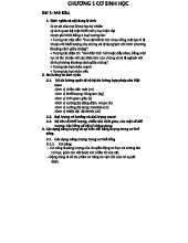 Tóm tắt Lý Sinh – Cơ Sinh Học và Nguyên Lý Nhiệt Động trong Y Học