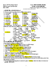 Vocab & gram review unit 6. endangered species | Học viện Hành chính Quốc gia