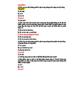 Trắc nghiệm Chương 1 & 2 Hệ Thống Thông Tin (HTTT)