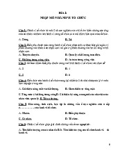 Hệ thống câu hỏi trắc nghiệm gồm 9 bài | Môn Hành vi tổ chức