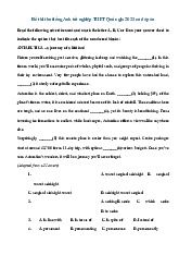 Đề phát triển đề minh họa tiếng Anh 2025 số 11