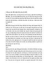 Cách trình bày đoạn văn: Diễn dịch - quy nạp - song hành - móc xích - tổng phân hợp | Ngữ văn 10