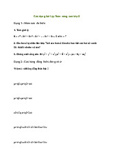 Bài tập ôn tập toán nâng cao lớp 8 | Toán 8