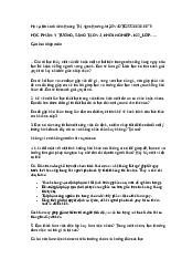 Câu hỏi nhập môn  Ý Tưởng, Sáng Tạo Và Khởi Nghiệp | Trường Đại học Văn Lang