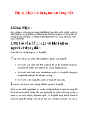 Địa vị pháp lý của người sử dụng đất - Pháp luật đại cương | Trường Đại học Phenika