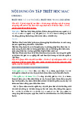 Đề cương môn Tài liệu Triết học - Trường Đại học Sư phạm – Đại học Huế.