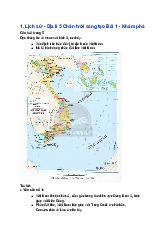 Giải SGK Lịch Sử và Địa Lí lớp 5 Chân trời sáng tạo Bài 1: Vị trí địa lí, lãnh thổ, đơn vị hành chính, Quốc kì, Quốc huy, Quốc ca
