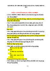 Nội dung ôn thi chuẩn đầu ra công nghệ thông Tin | Học viện Nông nghiệp Việt Nam