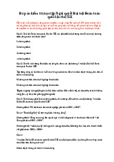 Đáp án kiểm tra học tập Nghị quyết Đại hội Đoàn toàn quốc lần thứ XII - Tài liệu tổng hợp