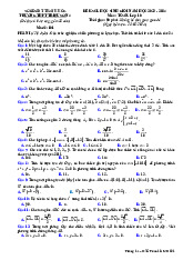 Đề KSCL học sinh giỏi Toán 10 năm 2023 – 2024 trường THPT Triệu Sơn 4 – Thanh Hóa