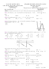 Đề khảo sát Toán 12 lần 3 năm 2024 – 2025 cụm các trường THPT – Bắc Ninh
