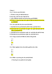 Trắc nghiệm Quản lý tài chính | Trường đại học Điện Lực