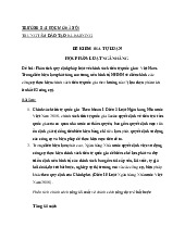 Bài tự luận Ngân hàng - Luật ngân hàng | Đại học Mở Hà Nội