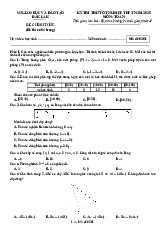 Đề thi thử tốt nghiệp THPT 2025 môn Toán Sở GD&ĐT Đắk Lắk