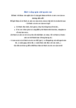 VBT Tiếng Việt 3 trang 8 Bài 2: Lắng nghe những ước mơ | Chân trời sáng tạo