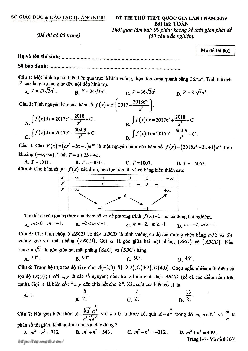 Đề thi thử THPT Quốc gia 2019 môn Toán sở GD và ĐT Quảng Ninh lần 1
