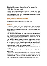 Dàn ý phân tích nhân vật bà cụ Tứ trong Vợ Nhặt chọn lọc hay nhất