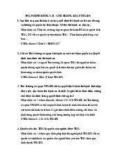 ÔN TẬP THI HÀNH ÁN - Nhận Định Đúng Sai Theo Luật THADS | Đại học Văn Lang