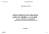 Chương trình giáo dục phổ thông tổng thể 2018 môn Tự nhiên và xã hội | Đại học Sư phạm Hà Nội