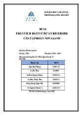 Phân Tích Đầu Tư Dự Án Riverside | Báo cáo Đầu tư quốc tế