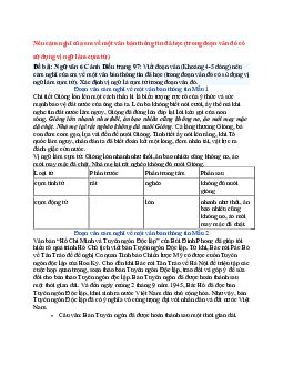 Văn mẫu lớp 6 Cánh diều bài Nêu cảm nghĩ của em về một văn bản thông tin đã học (trong đoạn văn đó có sử dụng vị ngữ làm cụm từ)