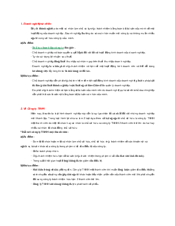 Tổng hợp các loại hình doanh nghiệp