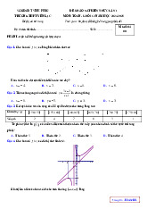 Đề khảo sát lần 1 Toán 12 năm 2024 – 2025 trường THPT Yên Lạc – Vĩnh Phúc
