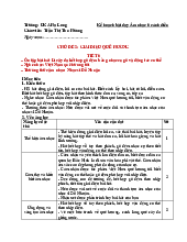 Giáo án âm nhạc lớp 6 tiết 6 cánh diều