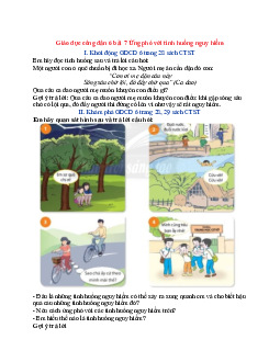 Giải Giáo dục công dân 6 Chân trời sáng tạo bài 7 Ứng phó với tình huống nguy hiểm